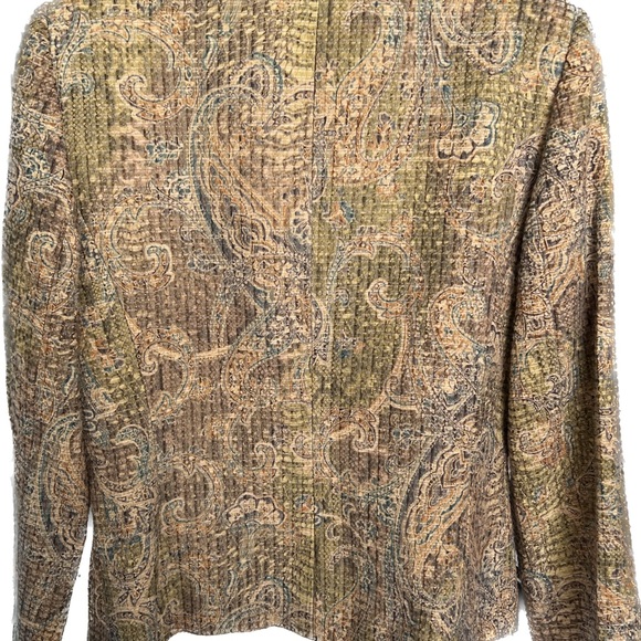 T Tahari Woven Trinmed Blazer UNIQUE STYLE size 8 - Picture 3 of 8